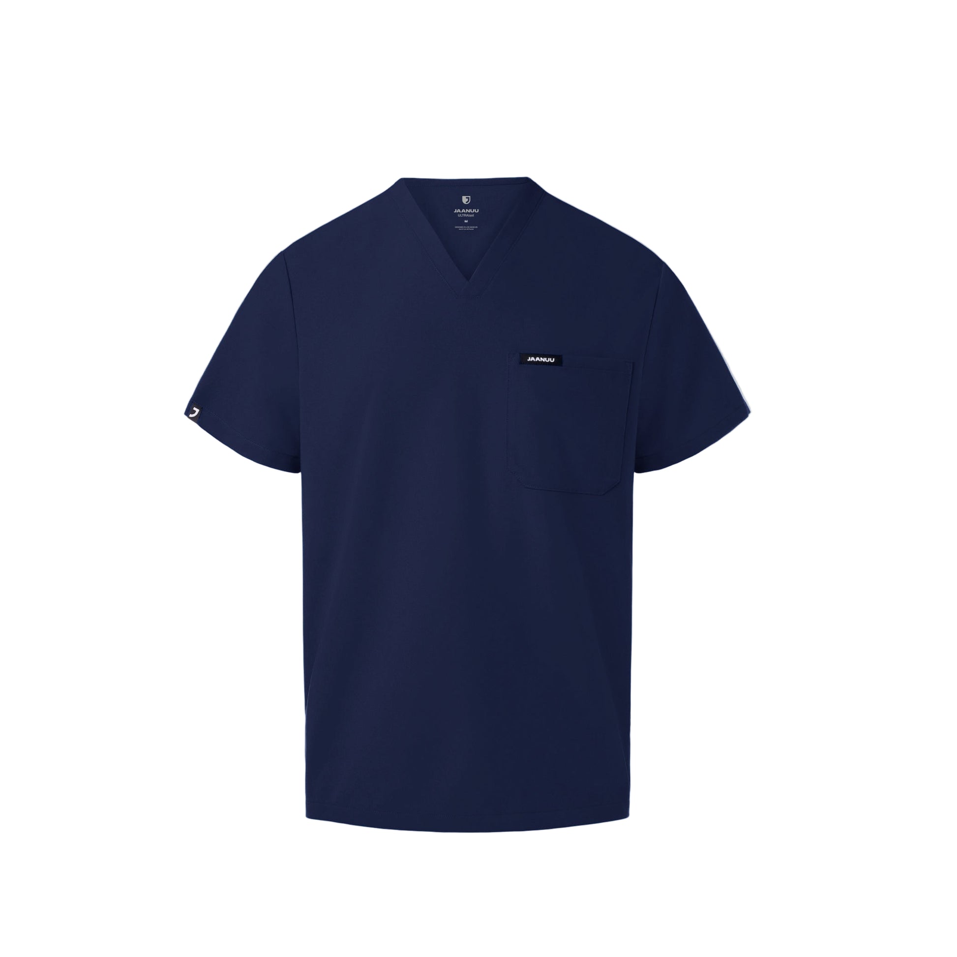 JAANUU Men's Holmes Everyday 1 pocket Scrub Top Midnight Navy - Get Scrubbed