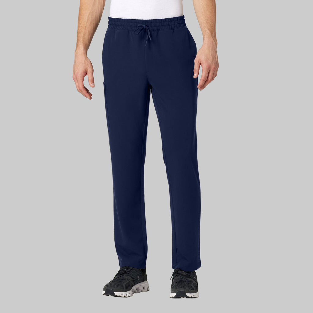 JAANUU Rhodes Men's Everyday Straight - Leg Scrub Pant Midnight Navy - Get Scrubbed
