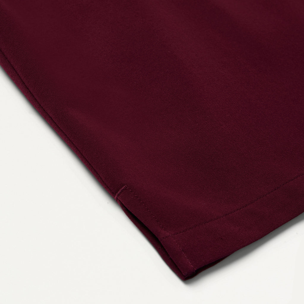JAANUU Rhena Essential 1 pocket Scrub Top Burgundy
