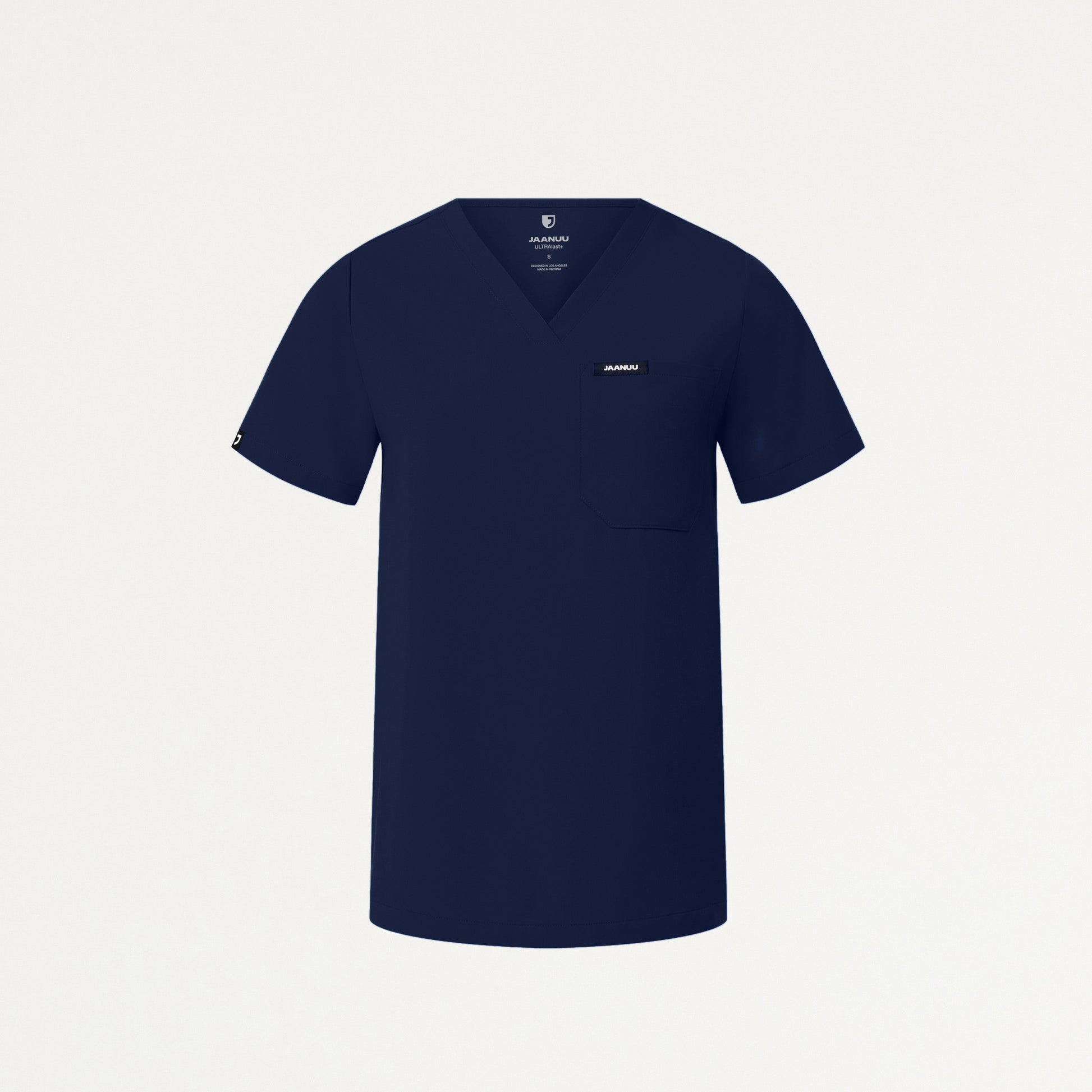 JAANUU Rhena Essential 1 pocket Scrub Top Midnight Navy - Get Scrubbed