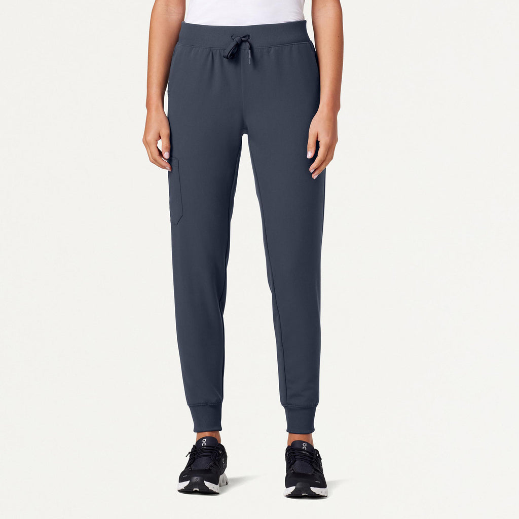 JAANUU Silex Knit - Waist Scrub Jogger Carbon Gray - Get Scrubbed