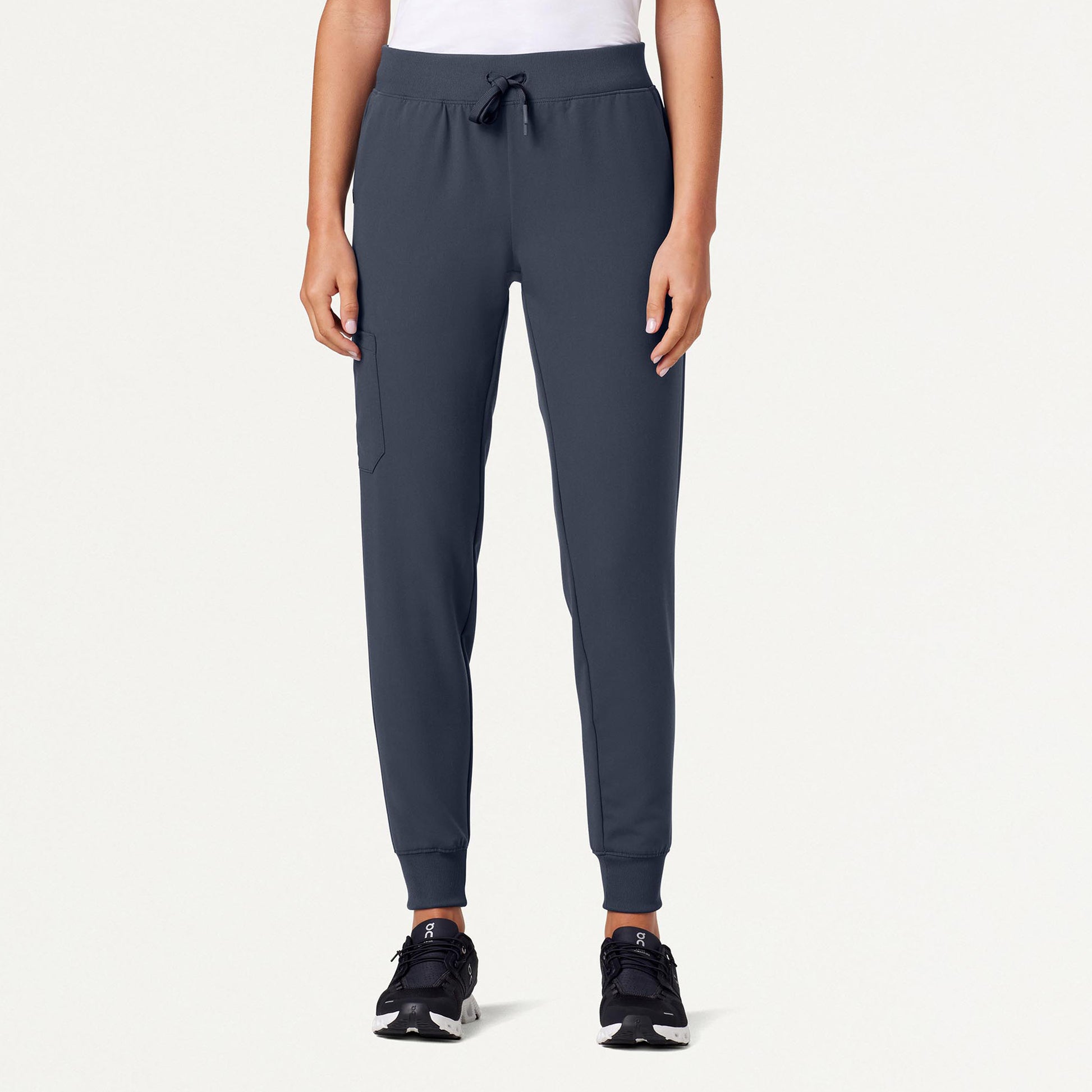 JAANUU Silex Knit - Waist Scrub Jogger Carbon Gray - Get Scrubbed